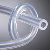 Tube en silicone flexible transparent de haute pureté, résistant à la chaleur, non toxique, de qualité pharmaceutique