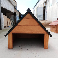 Abri de jardin extérieur pliable en bois de style moderne pour robot tondeuse à gazon avec toit amovible