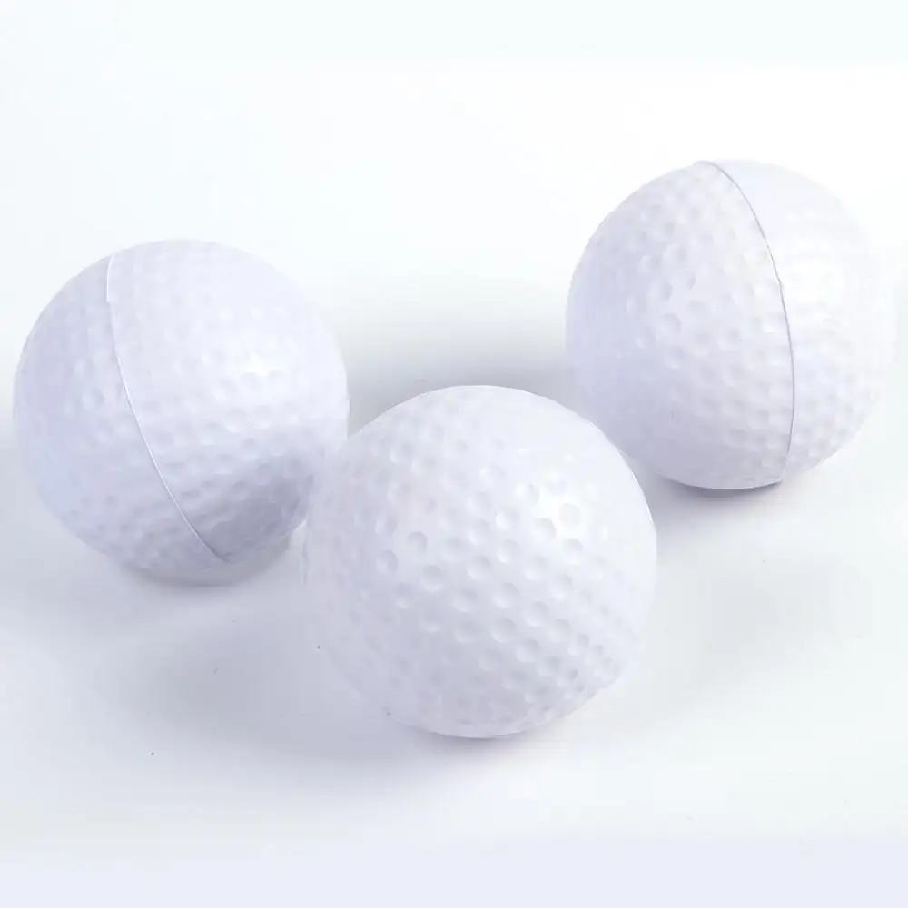 PU köpük promosyon özel Logo baskılı Golf topu stres topu oyuncaklar