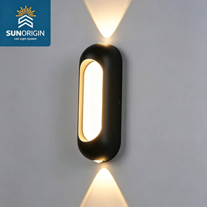 Apliques de Pared LED Ovalados Contemporáneos, de Aluminio Impermeable, para Dormitorio, Hotel, Pasillo, Iluminación Cálida sin Deslumbramiento - Product Image 3
