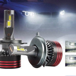 Pièces détachées automobiles QZ14 : Sourcils de phare, double tubes en laiton pour phares, ampoule LED antibrouillard pour voiture - Product Image 3