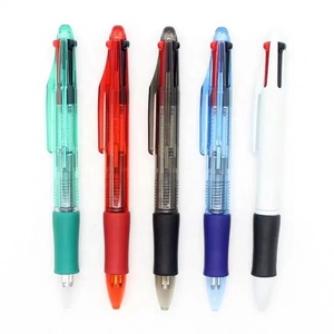 Bolígrafo <span class=keywords><strong>bicolor</strong></span> de 4 colores para escuela de oficina y precio bajo, el mejor bolígrafo publicitario de plástico, bolígrafo de oficina - Product Image 1