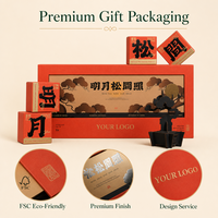 Coffret Cadeau Carré Orange Personnalisable avec Logo – Emballage de Luxe Certifié pour Gâteaux, Thés et Pâtisseries – Pliable, Marquage à Chaud, OEM, Vente en Gros
