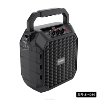Altavoz De Karaoke E4030, altavoces grandes para fiesta de Dj al aire libre, altavoz De Karaoke portátil de 6,5 pulgadas con 2 micrófonos inalámbricos para Ktv familiar