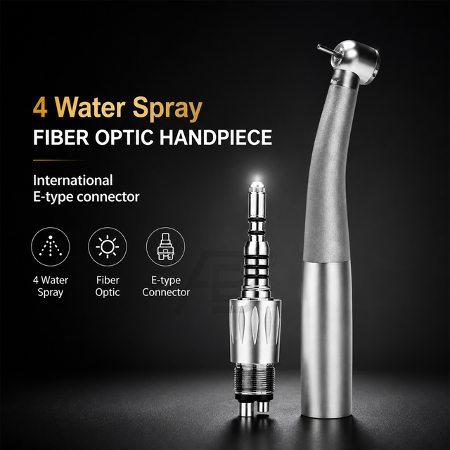 High Speed Air Turbine Kit K'avo Type Handpiece Coupling 4 Holes Dental Handpieces Set