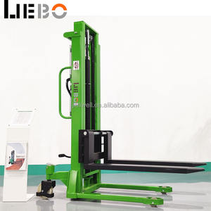 LIEBO 手動式パレットスタッカー 1トン 2トン 3トン ハンド油圧フォークリフト 手動パレットスタッカー 1.6m 手動フォークリフト - Product Image 4