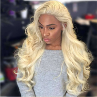Meilleures ventes : Mèches de cheveux humains blonds 613, ondulées, 100g, double épaisseur, Remy, cuticules alignées, cheveux péruviens