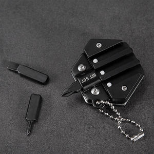 Taşınabilir endüstriyel sınıf paslanmaz çelik çok fonksiyonlu katlanır maket bıçağı Mini Hex sikke bıçak Combat savaş bıçağı - Product Image 3