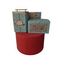 Caja de Cartón Rígido de Alta Calidad con Textura en Relieve Elegante para Embalaje de Regalos de Marca de Lujo