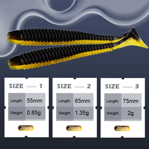 Leurre de pêche souple Swing <span class=keywords><strong>Impact</strong></span> Ring <span class=keywords><strong>Shad</strong></span> 55mm 65mm 75mm, appâts en plastique, leurre nageur, leurre de jigging, appâts artificiels - Product Image 2
