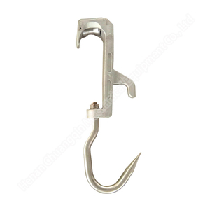 بكرة خطاف معلقة على الذبيحة لأنبوب الماشية بكرة السكك الحديدية هوك الذبح الذبح اللحوم الذبيحة شنقا هوك - Product Image 2