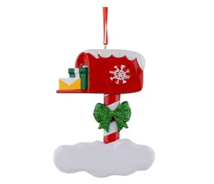 Polyresin Mailbox Ornament Personalized Chrismtas Gift Christmas Ornament