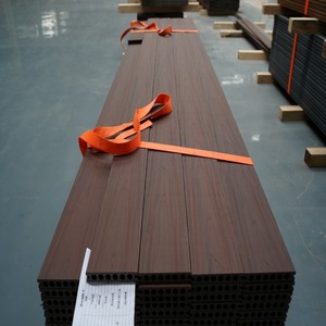 Bên ngoài ngoài ngoài trời co đùn Board louvers mặt tiền tấm gỗ nhựa composite WPC tuyệt vời tường ốp Panel - Product Image 2