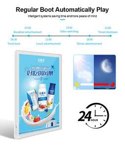 초슬림 21.5인치 네트워크 안드로이드 와이파이 3G 4G LCD 디지털 사이니지 미디어 플레이어 엘리베이터 디스플레이 - Product Image 4