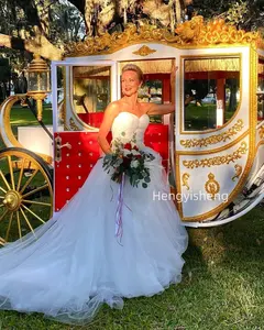 ホット販売風光明媚なレセプション結婚式の電気新しい馬車/ヨーロッパのロイヤルウィリアムプリンスはショーの電気馬車を歓迎します