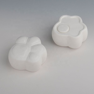 Yeni özel basit seramik kedi pençe şekilli kül Urn mezar cenaze Cinerary tabut evcil ve insan külleri için - Product Image 2