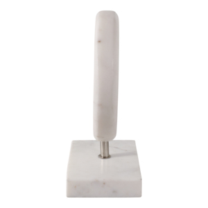 Scultura moderna di pesce in marmo su supporto, decorazione costiera, statuetta per la casa, il bagno, l'ufficio. - Product Image 3