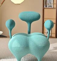 Chaise Lounge creativo de diseño nórdico para una sola persona de forma Irregular, moderno, individual, de lujo, sala de estar trasera
