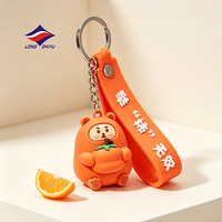 LZY, fabricant depuis 20 ans, porte-clés personnalisés en PVC 3D, porte-clés mignons de dessins animés, porte-clés en PVC rose clair, cadeaux, porte-clés avec logo 3D