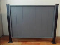 Pagar Aluminium Louver Gaya Australia Berkualitas Tinggi, Warna Abu-Abu Tua, Dekoratif untuk Taman, Pengaman, dan Pembatas Privasi
