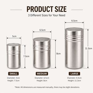 Professional Stainless Steel Fine Mesh Powder Shaker Cocoa Cinnamon Sugar Sifter with Lid for Coffee Art Baking <b>Tool</b> Custom Logo - Product Image 3