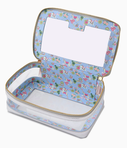 Tas Penyimpanan Mahjong Poker Modern Mewah Ramah Lingkungan Tahan Air Lipat Transparan PVC Gaya Amerika dengan Ritsleting dan Pegangan Berumbai - Product Image 2