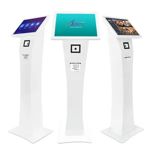 Terminale chiosco Touch capacitivo Super sottile da 15 pollici Astouch economico con stampante termica e Scanner di codici QR