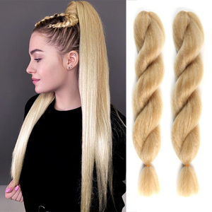 26in Vixen Kinky lisci intrecciatura capelli extension Yaki stile per africano <span class=keywords><strong>trecce</strong></span> capelli sintetici colorati - Product Image 1