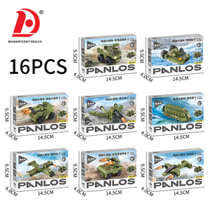 Set di Costruzioni Veicoli Militari 12 in 1, Modellino Fai-da-Te di Camion con Cannone e <span class=keywords><strong>Aereo</strong></span> da Combattimento, Gioco Educativo per Ragazzi - Product Image 5