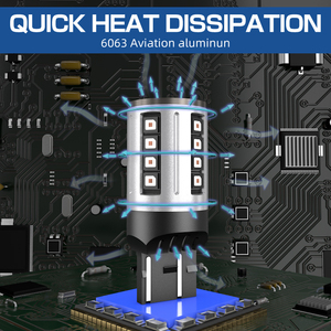 Bóng Đèn <span class=keywords><strong>Led</strong></span> Chất Lượng Cao 1156 1157 P21w 7440 7443 T20 <span class=keywords><strong>Ba15s</strong></span> Đèn Phanh Cho Tất Cả Các Xe Không Có Lỗi Canbus - Product Image 3