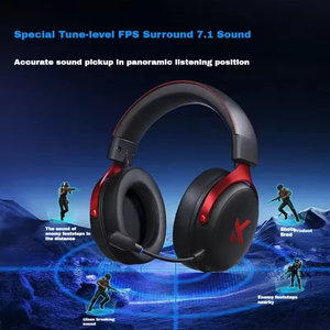 Casque de jeu sans fil MCHOSE V9 Pro à très faible latence, avec haut-parleur dynamique de 50 mm, éclairage RGB et réduction du bruit - Product Image 4