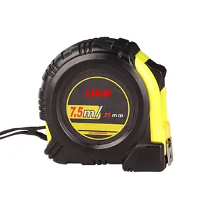 2m 3 M 5 M 7.5m 10m builder rubber retractable tape measurement inch graduated steel tape measure tape with cm