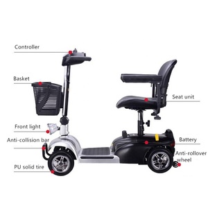 Scooter électrique pliable pas cher KSM-906, scooter électrique pour personnes âgées 2022, scooter de mobilité à 4 roues, facile à contrôler - Product Image 3