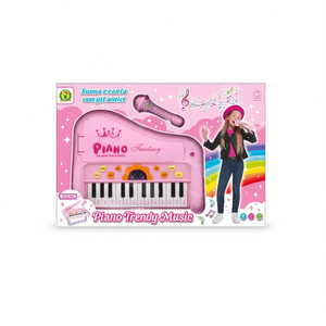 Piano Trendy Music Kids <b>Electronic</b> <b>Keyboard</b> With Microphone 30x43 Cm For Children Ages 3+ - Product Image 1