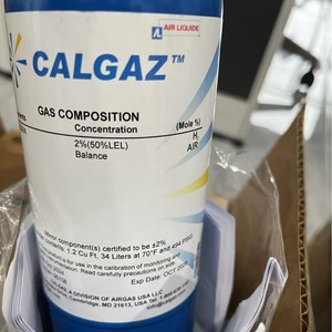 ก๊าซสอบเทียบไฮโดรเจน Calgaz 2% H2 50% LEL ผสมอากาศ 34 ลิตร สำหรับเครื่องตรวจจับก๊าซไวไฟ - Product Image 1