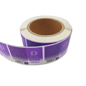 Autocollants alimentaires pour pizza holographiques personnalisés, écologiques, durables, recyclables, résistants à la chaleur, autocollants en papier synthétique imperméables - Product Image 1