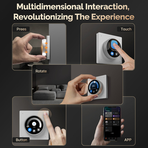 Nuevo Panel de Control Inteligente para el Hogar con Pantalla Táctil Giratoria Tuya, WiFi, Control por Voz Alexa Integrado y Fondo de Pantalla Personalizable - Product Image 2