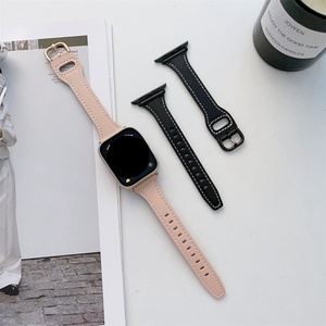 <span class=keywords><strong>Bracelet</strong></span> en <span class=keywords><strong>cuir</strong></span> véritable fin pour accessoires <span class=keywords><strong>Apple</strong></span> <span class=keywords><strong>Watch</strong></span> Série 7 8 45 mm, <span class=keywords><strong>bracelet</strong></span> de montre tendance pour femmes - Product Image 3
