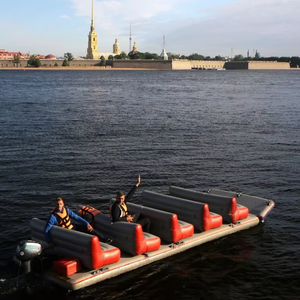 <span class=keywords><strong>Luge</strong></span> à neige gonflable grand radeau flottant bateau eau Sup Dock avec canapé pour se détendre - Product Image 1