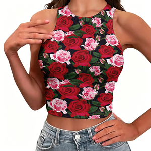 <span class=keywords><strong>Top</strong></span> Corto sin Mangas para Mujer, Estilo Básico, Personalizable, sin Costuras, para Verano, Sexy, <span class=keywords><strong>Deportivo</strong></span>, Informal - Product Image 6