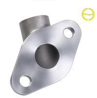 Raccord coudé en acier inoxydable OEM certifié ISO9001, fabriqué par procédé de soudure à la cire perdue au silicat de silice, usiné CNC, par une fonderie d'acier