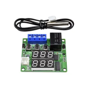 12 volt sıcaklık anahtarı Suppliers-Taidacent NTC su geçirmez sıcaklık kontrol cihazı W1209S dijital çift ekran 12 Volt termostat anahtarı dijital termostat modülü