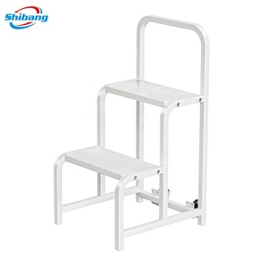 Entrepôt de sécurité personnalisé Plate-forme mobile roulante <span class=keywords><strong>en</strong></span> aluminium Camion échelle échelle avec mains courantes et roues Entrepôt échelle <span class=keywords><strong>d</strong></span>'escalade - Product Image 5