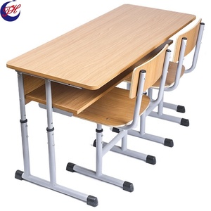 Ensemble chaise et bureau ergonomiques pour l'école, hauteur réglable, plateau en MDF, ignifuge, durable, écologique, design moderne, pour l'étude <span class=keywords><strong>scolaire</strong></span> - Product Image 1