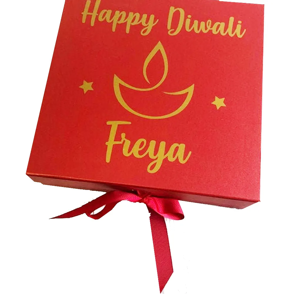 OMT भारतीय दीपावली पारंपरिक खाली मिठाई सूखे फल पैकेजिंग उपहार कागज बक्से के लिए भारतीय वेडिंग एहसान कैंडी बॉक्स