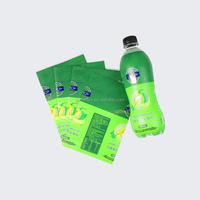 Étiquettes thermorétractables personnalisées en PVC/PET imprimées pour bouteilles d'eau, de boissons et de vin, film thermorétractable sensible à la chaleur