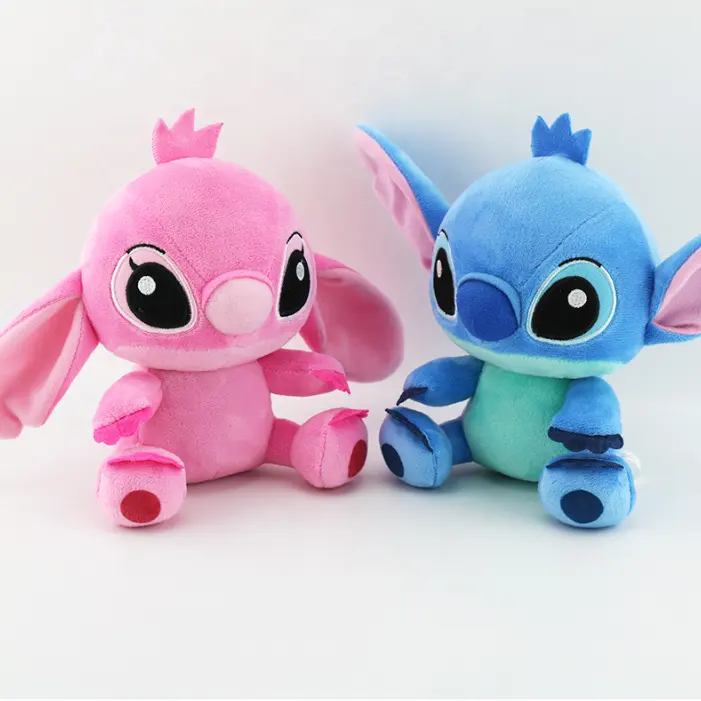 Hot sale Cartoon Lilo and Stitch stuffed animal toys Stand Ears Stitch Anime Figure Soft plush Toys for Kids