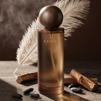 Flacon de parfum en verre transparent de haute qualité, 30ml, 50ml, 100ml, avec bouchon rond, supporte logo personnalisé, brume fine, vente chaude