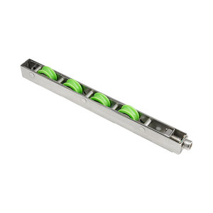 Rodillo de 4 ruedas verdes de polea de Pvc, puertas de rueda de riel deslizante, rodillo de ventana deslizante plana de calidad en tándem - Product Image 2
