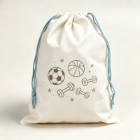 Sac de rangement personnalisé en gros avec cordon de serrage, imprimé soleil, écologique, réutilisable, anti-poussière, grand format, pour la plage et les cadeaux d'été